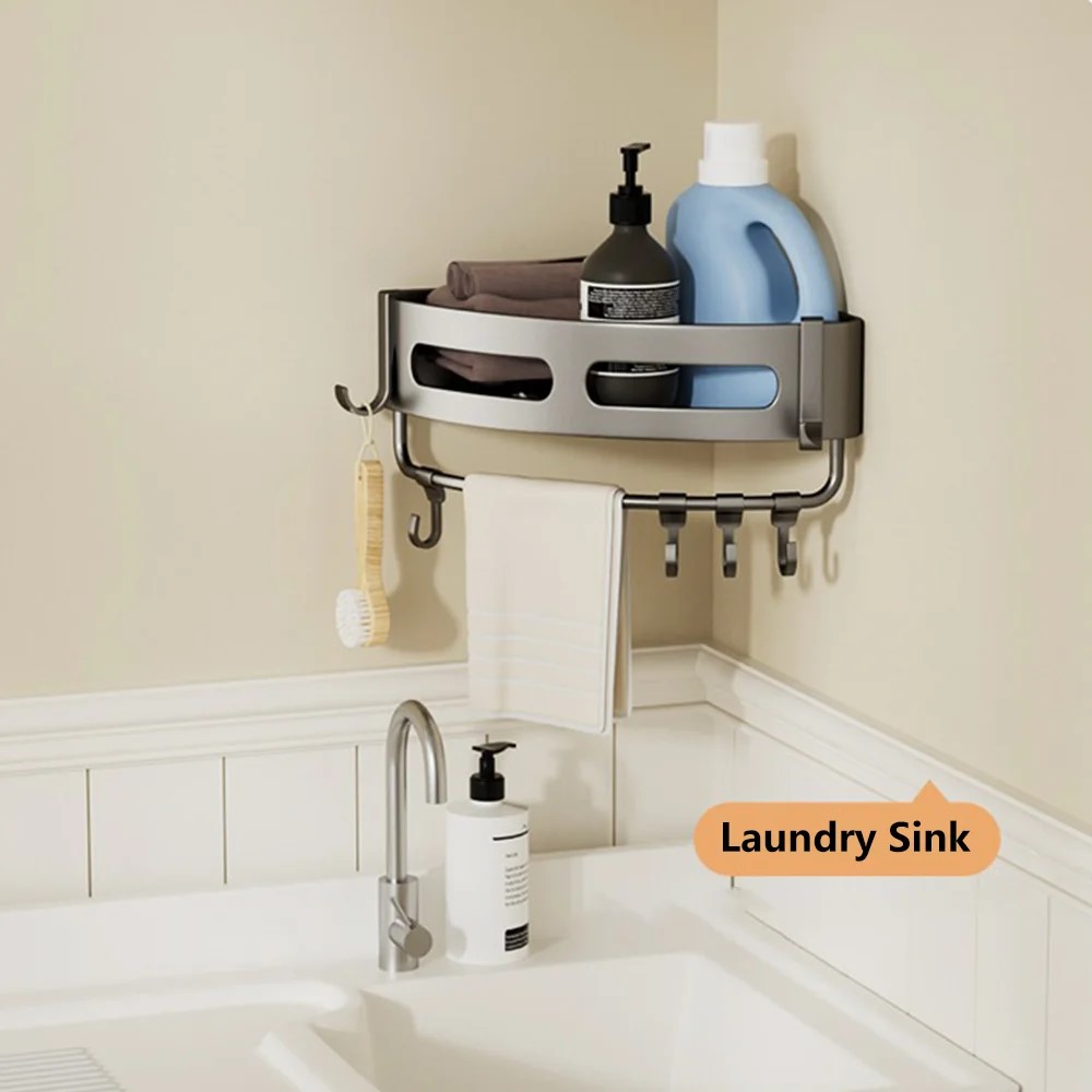 shampoo holder wall mounted locked