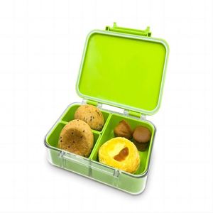 Leakproof 3-<b>Compartment</b> Kids Bento <b>Box</b>, BPA Free Plastic Snack Container, Microwave Safe <b>Lunch</b> <b>Box</b> for Toddlers, School - Product Image 1