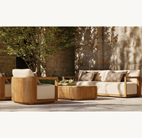 Chaise longue d'extérieur moderne en teck avec fonction pivotante, écologique et résistante aux intempéries