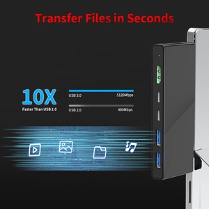 type-c type c station d'accueil avec hd-mi + usb3.0 + pd puissance livraison chargeur usb-c vers adaptateur usb pour <span class=keywords><strong>surfacepro</strong></span> - Product Image 5