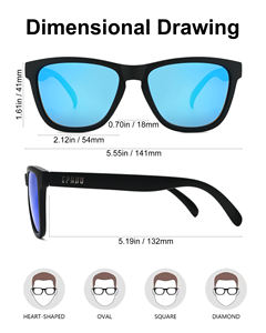 Kacamata Hitam Polarisasi Gaya Hidup UV400 untuk Wanita dan Pria, Bingkai PC Bebas BPA, Lensa TAC, Logo Kustom, Laris Manis - Product Image 6