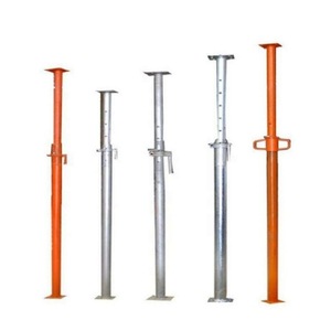 Yellow Steel Scaffold Pipes With Bracket Connectors Industrial Construction Equipment - Product Image 4