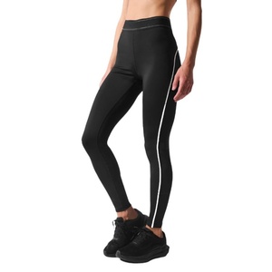 Servicio de Diseño Personalizado de Marca: Pantalones de Mujer de Talla Grande con Control de Abdomen, a Cuadros, Largos, de Spandex/Nylon, de Cintura Alta Elástica - Product Image 2