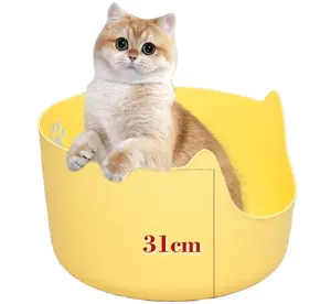 Nuovi arrivi forniture per animali domestici per la pulizia del gatto con grande spazio lettiera per gatti e lettiera