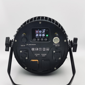 Luz LED Par DMX Inalámbrica de Alta Potencia 12x18W RGBWA IP65 Resistente al Agua para Exteriores, Luces Móviles con Batería, Proyector de Pared - Product Image 5