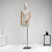 Maniquí Femenino Coreano de Hombros Planos para Exhibición en Escaparates, Vestidos de Novia, Maniquí de Medio Cuerpo, Accesorios para Fotografía