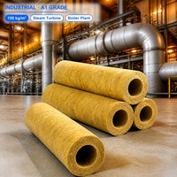 Isolation en laine de roche industrielle A1 150 kg/m³ – Section de tuyauterie en laine minérale pour chaudières, turbines à vapeur et réseaux de conduites d'usines électriques