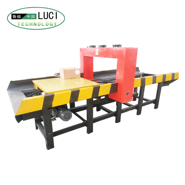High Efficiency Industrial Automatic Belt Type Demagnetizer Machine for Auto Parts Metal Components Residual Magnetism Removal