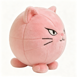 Peluche de chaton sphérique personnalisée, peluche anti-stress féline sphérique pour bureau - Product Image 3