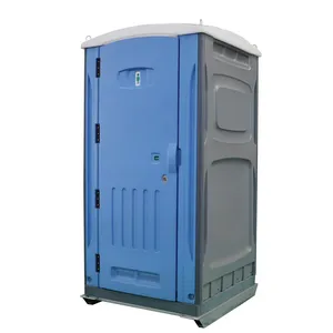 used portable shower toilet low cost manufacturer sells removable cheap HDPE plastic mobile outdoor toilet