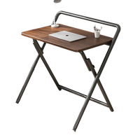Direct usine Table de bureau pliante à pieds en métal noir en métal bon marché moderne de style nordique à vendre