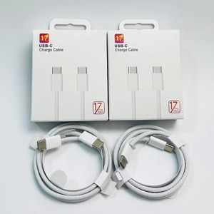 Wholesale 1M 60W PD <b>USB</b>‑C to <b>USB</b>‑C Braided Fast <b>Charging</b> High Speed Data <b>Cable</b> Durable Charger Cord for iPhone 15-17 Smartphones - Product Image 1