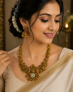 Collar de Oro de 24K, 14.47 Gramos, Joyería de Oro Tradicional Hecha a Mano para Mujer, Joyería para Bodas y Eventos Nupciales - Product Image 3