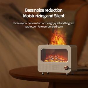 Humidificateur à ultrasons à effet de combustion de bois simulé, bruit blanc, aromathérapie, vaporisateur de brume pour usage domestique et en camping-car, 1 an - Product Image 6