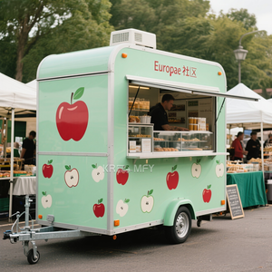 Camion de restauration rapide personnalisé 2025, 12 pieds, 13 pieds, 16 pieds, 20 pieds, poulet rôti, remorque alimentaire mobile d'extérieur à vendre - Product Image 2