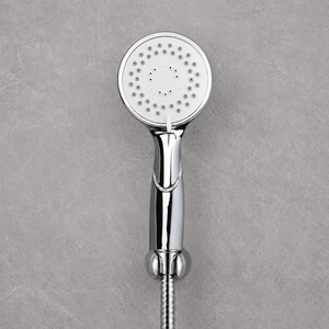 Ensemble <span class=keywords><strong>de</strong></span> douche à main en laiton moderne <span class=keywords><strong>de</strong></span> luxe, haute pression, économie d'eau, chromé, support mural pour salle <span class=keywords><strong>de</strong></span> bain, kit <span class=keywords><strong>de</strong></span> tuyau réglable - Product Image 1