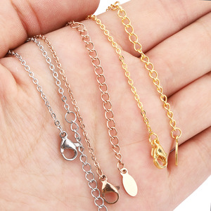 Stainless Steel <b>Cross</b> <b>Chain</b> Necklace 18k Gold Rose Gold Silver Clavicle <b>Chain</b> Unisex Gift Jewelry H1155 - Product Image 2