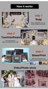 Fournitures de fête, miroir magique, photomaton portable, coque de photomaton, écran tactile 21,5/32 pouces, photomaton miroir de mariage - Product Image 5