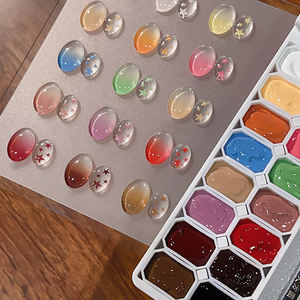 AILANUO Gel brillant créatif sans résine naturelle, collection Magicien du Renard, 16 couleurs, sans étiquette, échantillon gratuit, étiquette personnalisée - Product Image 1