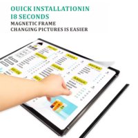 Boîte Lumineuse LED Suspendue Intérieure pour Restaurant, Panneau LED Facile à Installer avec Cadre en Aluminium, Affichage Publicitaire de Menu