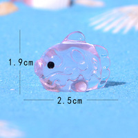 Adorable Sculpture Animale en Résine de Poisson Flotteur Marin, Décoration de Paysage Miniature, Articles Décoratifs DIY, Ornements de Poisson pour Petits Espaces
