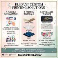 Invitations de mariage artisanales en papier coton, estampées à chaud or, motif Cygne Élégance, petite série, impression typographique, pour mariage à l'église