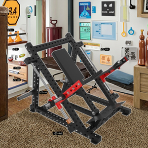 Piastra doppia rotaia caricata macchina per il Fitness tirando indietro l'esercizio di canottaggio per la forza della gamba della spalla toracica in metallo panca cremagliera - Product Image 4