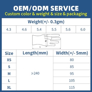 100 cái/hộp PVC Găng Tay Găng Tay Không Thấm Nước Nhà Hàng Phục Vụ Nhà Bếp Màu Đen Dùng Một Lần Bột Miễn Phí 3mil Găng Tay Vinyl Cho Nấu Ăn - Product Image 6