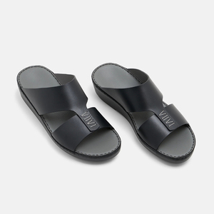 Premium Italian Full-grain Leather Arabic Sandals Soft Cushioned Hand-stitched Custom Luxury Dubai <b>Slipper</b> Everyday Wear - Product Image 3