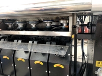 Machine de profilage et de polissage automatique des bords de pierre pour comptoirs en granit/marbre, avec moteur central et composants PLC, multifonctionnelle et haute performance