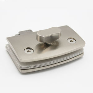 Serrure à double porte en laiton de qualité supérieure pour hôtel, centre commercial, WC, rouge et vert, pour porte en verre de 8 à 12 mm, serrure à crochet - Product Image 3