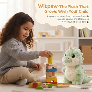 Juguete de Peluche de Dinosaurio Verde Suave de Lana con IA para Niños de 2 a 4 Años, Compañero de Juego Unisex con Control Parental e Integración con ChatGPT - Product Image 4