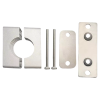 Prix d'usine SHWD Collier de serrage hydraulique en aluminium galvanisé argenté, norme DIN3015, pour applications légères, diamètre intérieur max. 102 mm, trous de fixation 35 mm