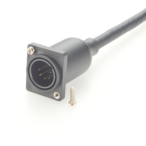 XLR <span class=keywords><strong>5</strong></span>핀 패널 마운트 연장 케이블 남성-여성 브레이드 실드 PVC 재킷 마이크 홈 시어터 DMX 및 디지털 오디오용 - Product Image 1