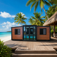 Fabricant de maisons conteneurs extensibles, maison modulaire pliable à double aile de 20 pieds, commande en gros pour projet hôtelier