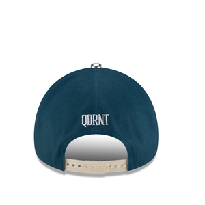 หมวกแก๊ปทรง A-Frame 5 แผง ปักลาย หมวกเบสบอลปีกโค้ง หมวก Snapback ทรง A-Frame สีเขียวอมฟ้า หมวกเบสบอลสองสี หมวกวินเทจ - Product Image 2