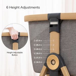 Playkids New Born lettino regolabile multifunzionale bambino portatile <span class=keywords><strong>culla</strong></span> letto <span class=keywords><strong>culla</strong></span> blu metallo culle bambino - Product Image 5
