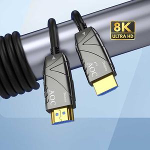 Usine directe 8K 60Hz pour câble HDMI 30m Fiber optique 3D maison HDTV projecteur grand écran PVC tresse métal capot Audio vidéo - Product Image 5