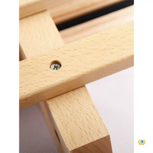 Slittino Pieghevole in Legno Naturale per Bambini, Attrezzatura Portatile per Divertimento Invernale - Product Image 4
