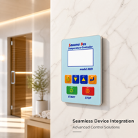 Panel Frontal de Acrílico Personalizado para Controlador de Temperatura, Botones Táctiles en Relieve, Recorte CNC de Precisión, Superposición Gráfica, Lexan PMMA