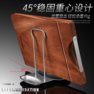 ชั้นวางฝาหม้อสแตนเลส 304 พร้อมถาดทรงกลม ที่วางอุปกรณ์ครัว - Product Image 2