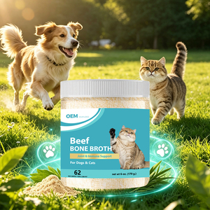 Poudre de Bouillon d'Os pour Animaux de Compagnie OEM/ODM, Stimulant d'Appétit, Vente en Gros, Nouveau Complément Nutritionnel pour Chiens et Chats - Product Image 1