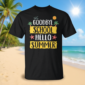 Adiós escuela, ¡Hola verano! Camiseta sin Mangas para Mujeres, Profesoras y Estudiantes, para Promociones - Product Image 3
