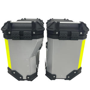 Combo de boîte à queue de <span class=keywords><strong>moto</strong></span> double capacité (32L droite + 36L gauche) Solution de stockage polyvalente et durable en alliage d'aluminium étanche - Product Image 4
