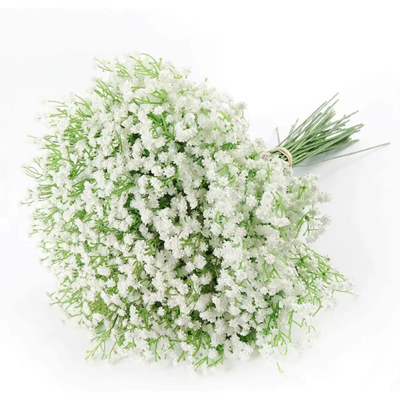 SuperZ Baby Breath Artificial Flowers Gypsophila Bouquets Fake Real Touch Flowers for Wedding Party Garden Decoration Home Decor