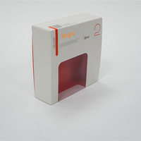 Produits numériques, boîtes d'emballage de papier pour casque et téléphone portable, boîte d'emballage de ligne de données avec carton de câble de fenêtre
