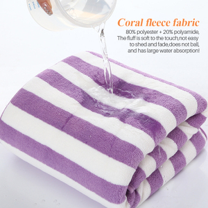 Lüks Kadın Hediyeleri Süper Yumuşak Hızlı Kuruyan Çok Renkli Ev Tipi Mercan Polar Mikrofiber Banyo Havlusu Seti - Product Image 3