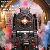 Ensemble de jouets de train sur rail avec fente musicale personnalisée pour enfants RC avec son léger