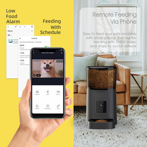Comedouro Automático Inteligente WiFi para Animais de Estimação, Controlo por App, Capacidade de 6L, Design Ultra Silencioso, Câmera e Temporizador para Gatos, Cães e Coelhos – Plástico Durável - Product Image 3