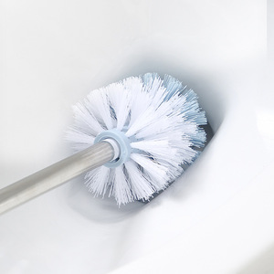 Long Handled Toilet <b>Brush</b> Nylon Bristles Extended Handle For Bathroom Cleaning - Product Image 2